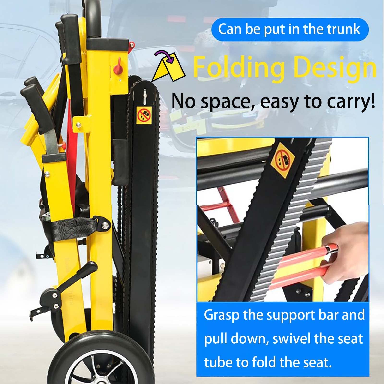 Amazon | 電動車椅子用階段昇降機、高齢者用折りたたみ式階段昇降機